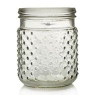 Hobnail Glass Jar